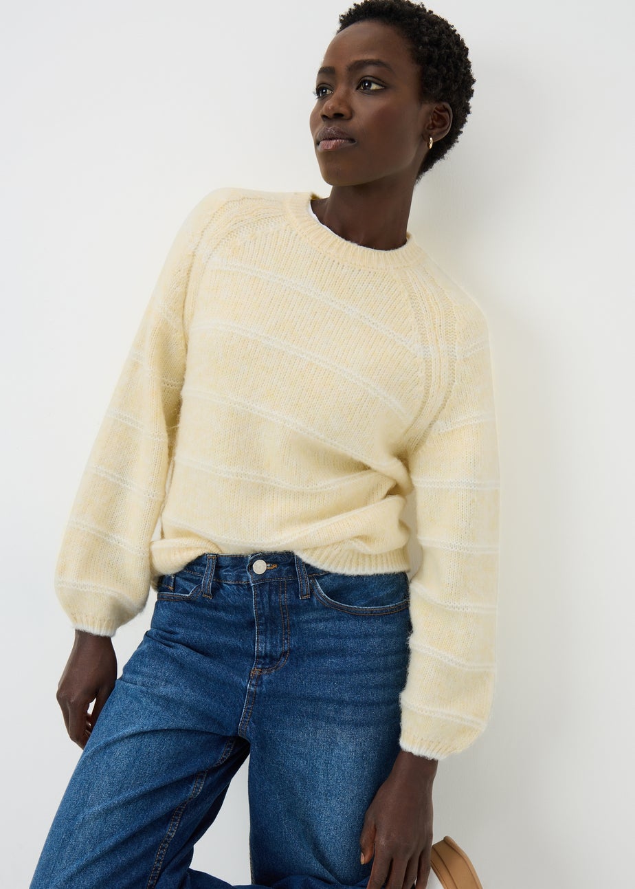 Yellow Stitch Stripe Jumper