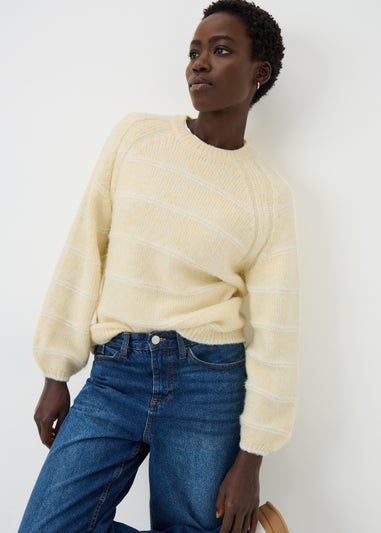 Yellow Stitch Stripe Jumper