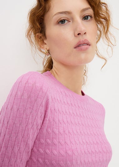 Pink Babycable Jumper