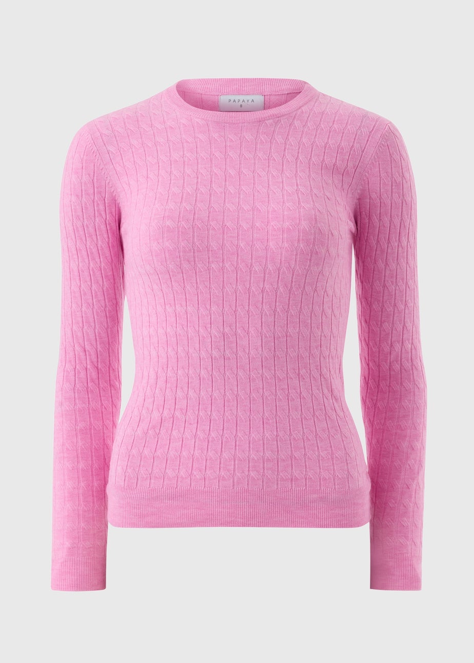 Pink Babycable Jumper