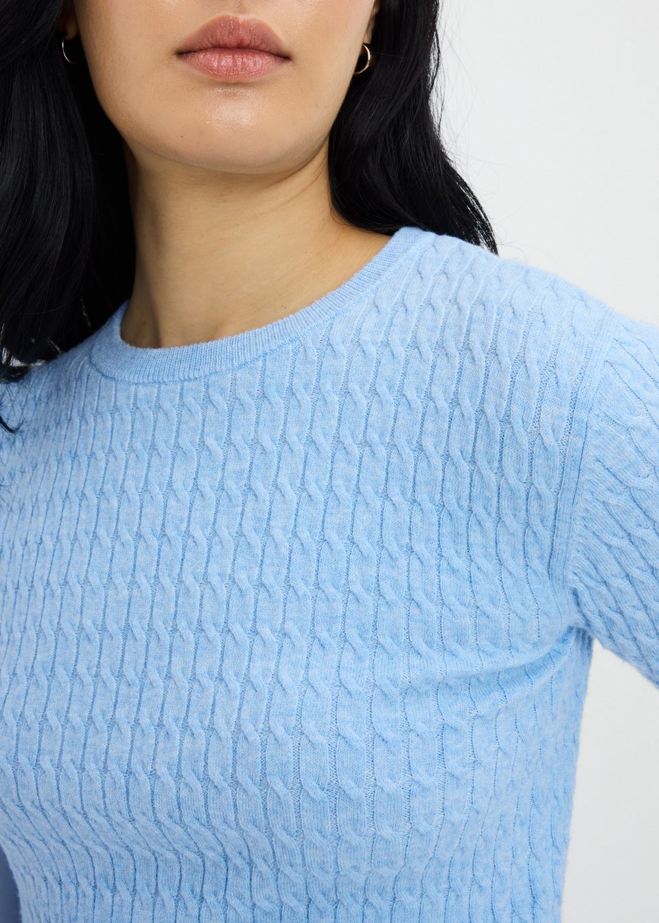 Light Blue Baby Cable Jumper