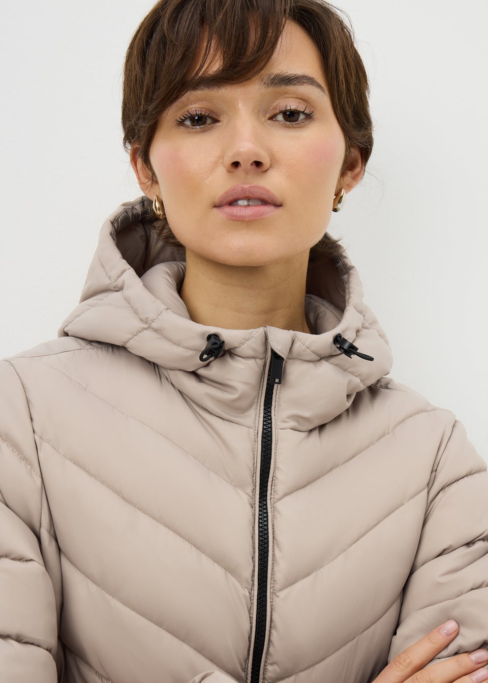 Taupe Lightweight Padded Jacket