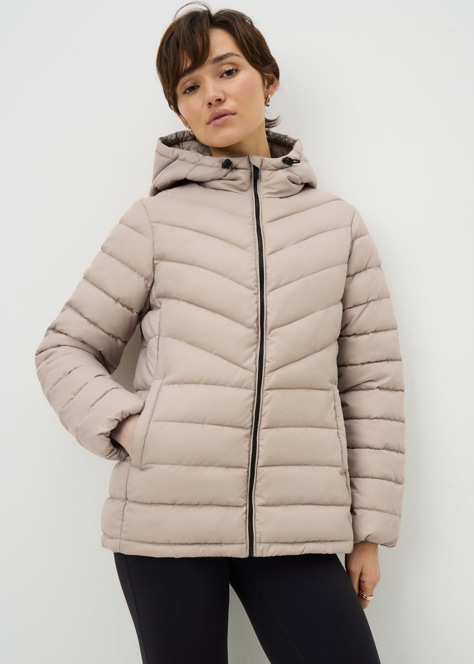 Taupe Lightweight Padded Jacket