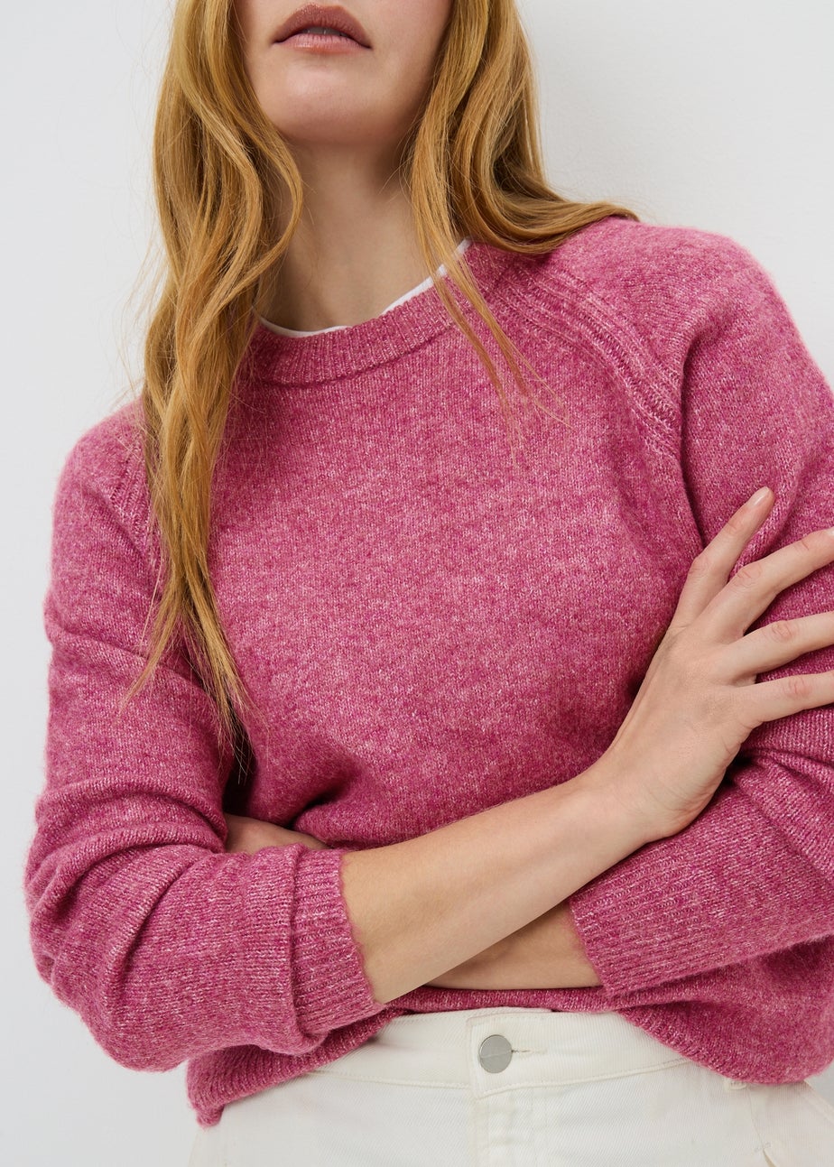 Raspberry Crew Neck Jumper