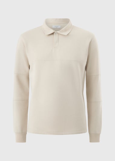 Ecru Rugby Design Sweatshirt