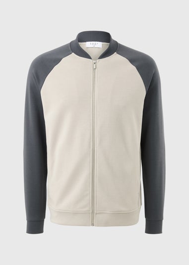 Cream Smart Co Ord Bomber Jacket