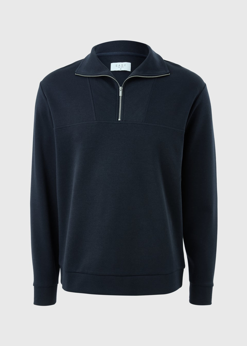 Navy Smart Co-Ord 1/2 Zip Jumper