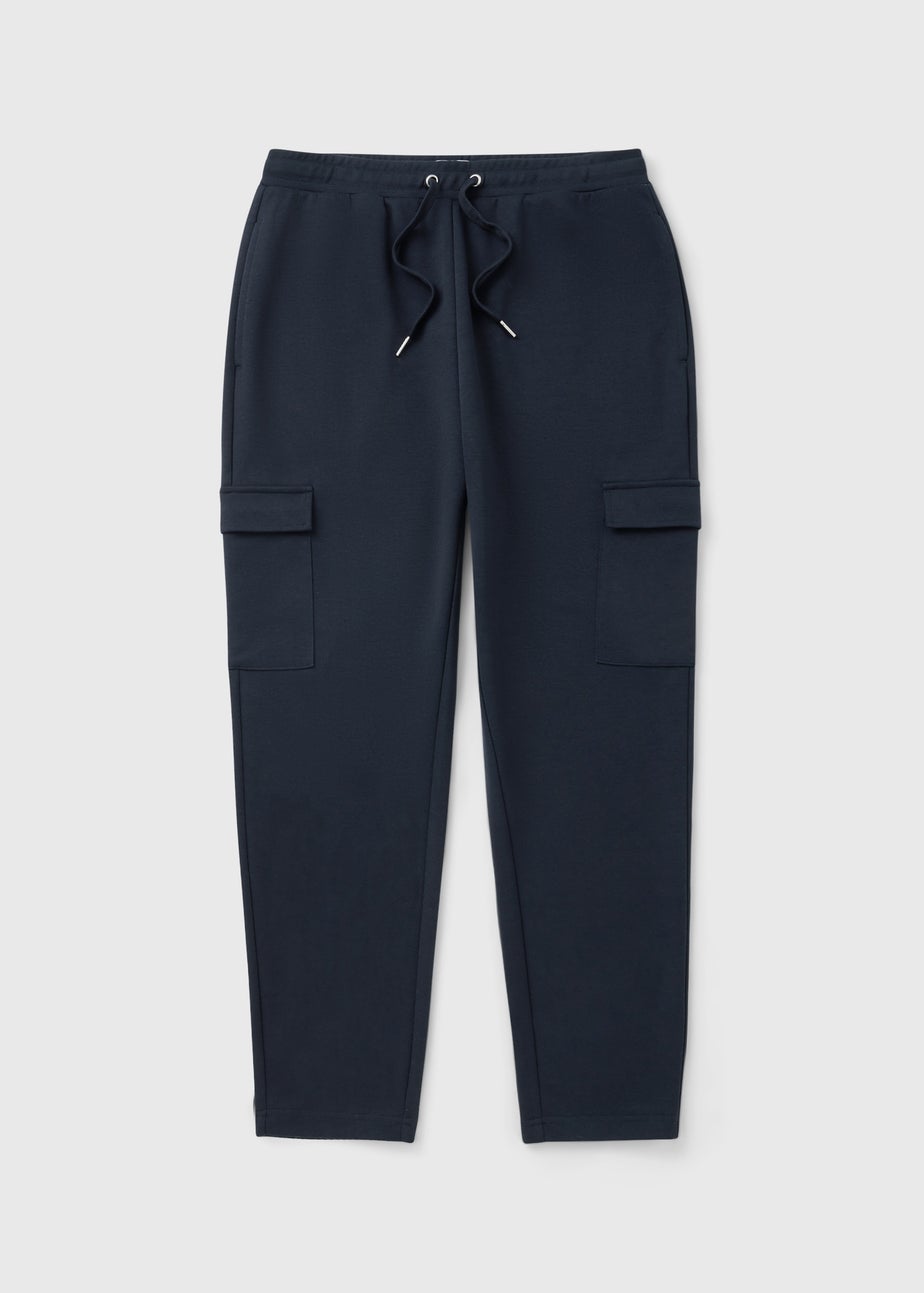 Navy Smart Co Ord Jogging Bottoms