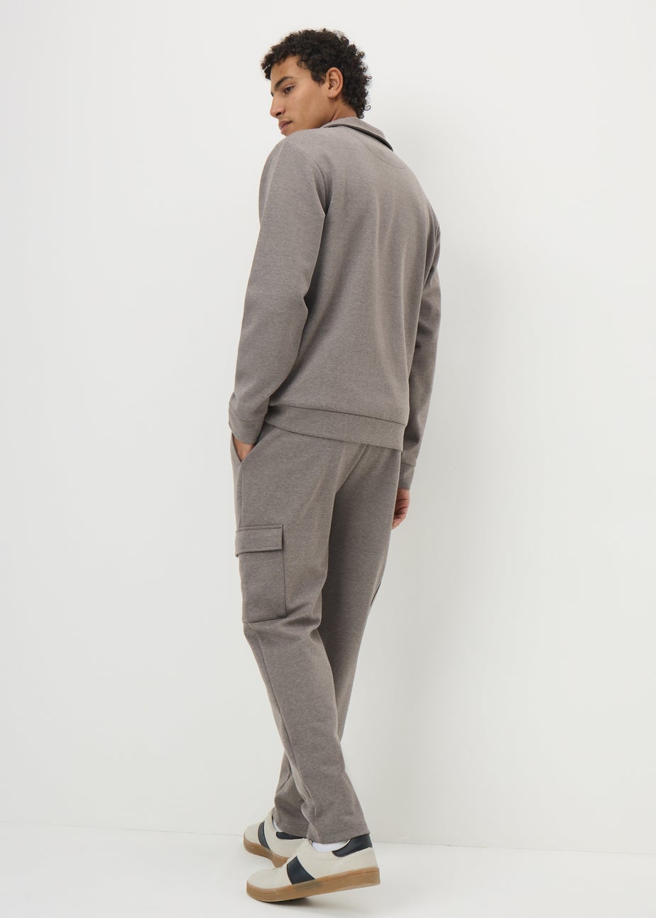 Brown Smart Co Ord Jogging Bottoms