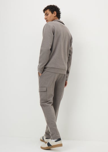 Brown Smart Co Ord Jogging Bottoms