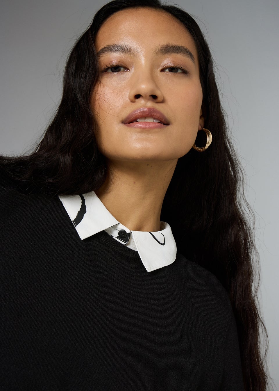 Et Vous Black Shirt Jumper