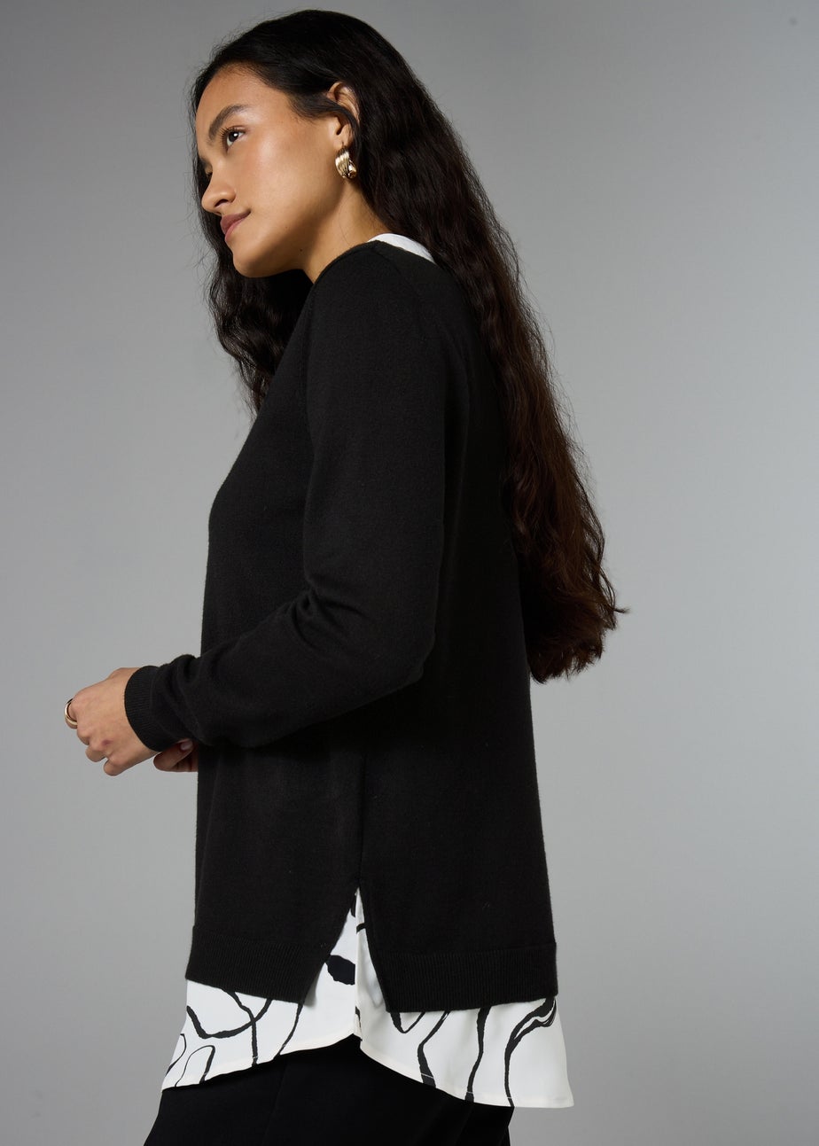 Et Vous Black Shirt Jumper