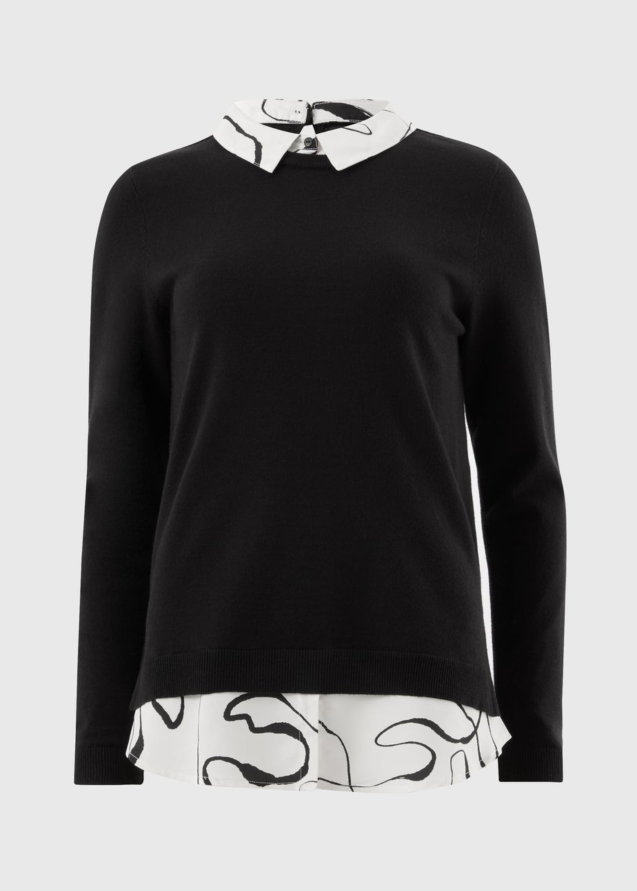 Et Vous Black Shirt Jumper