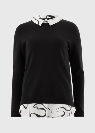 Et Vous Black Shirt Jumper