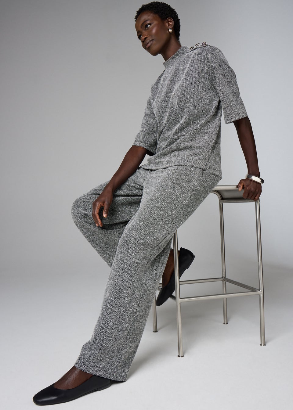 Et Vous Grey Co Ord Top