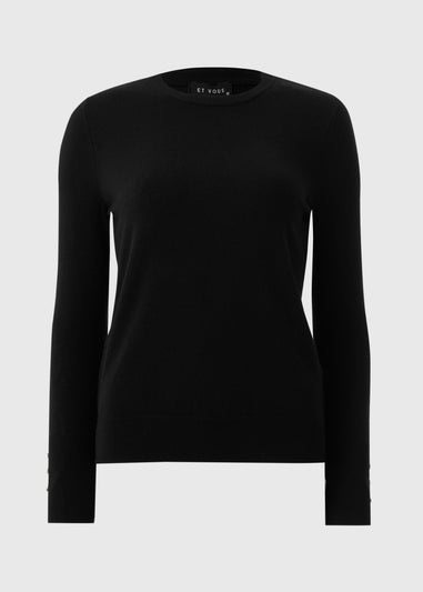 Et Vous Black Fine Gauge Jumper