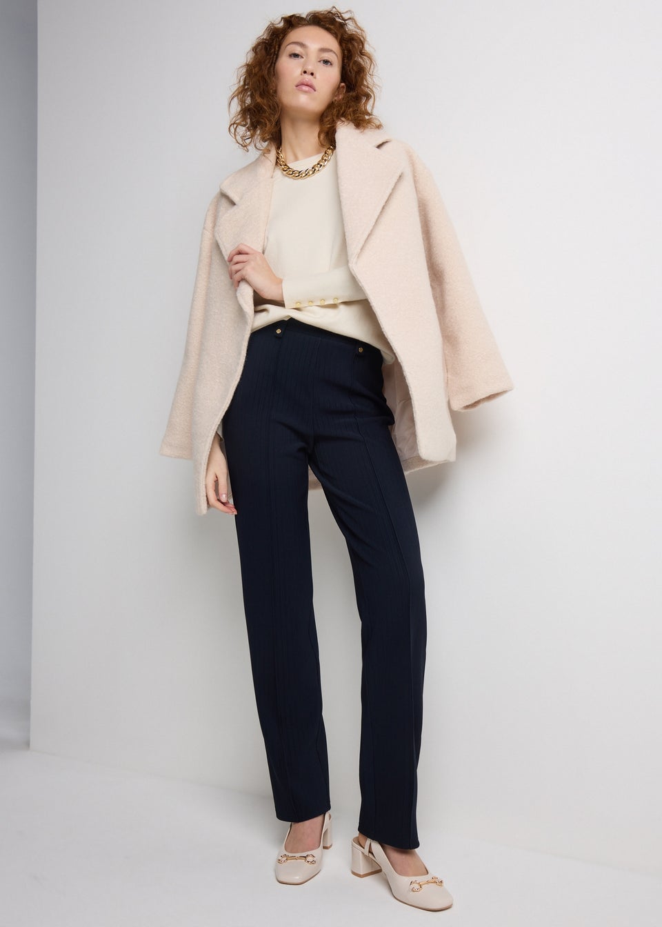 Et Vous Ivory Fine Gauge Jumper