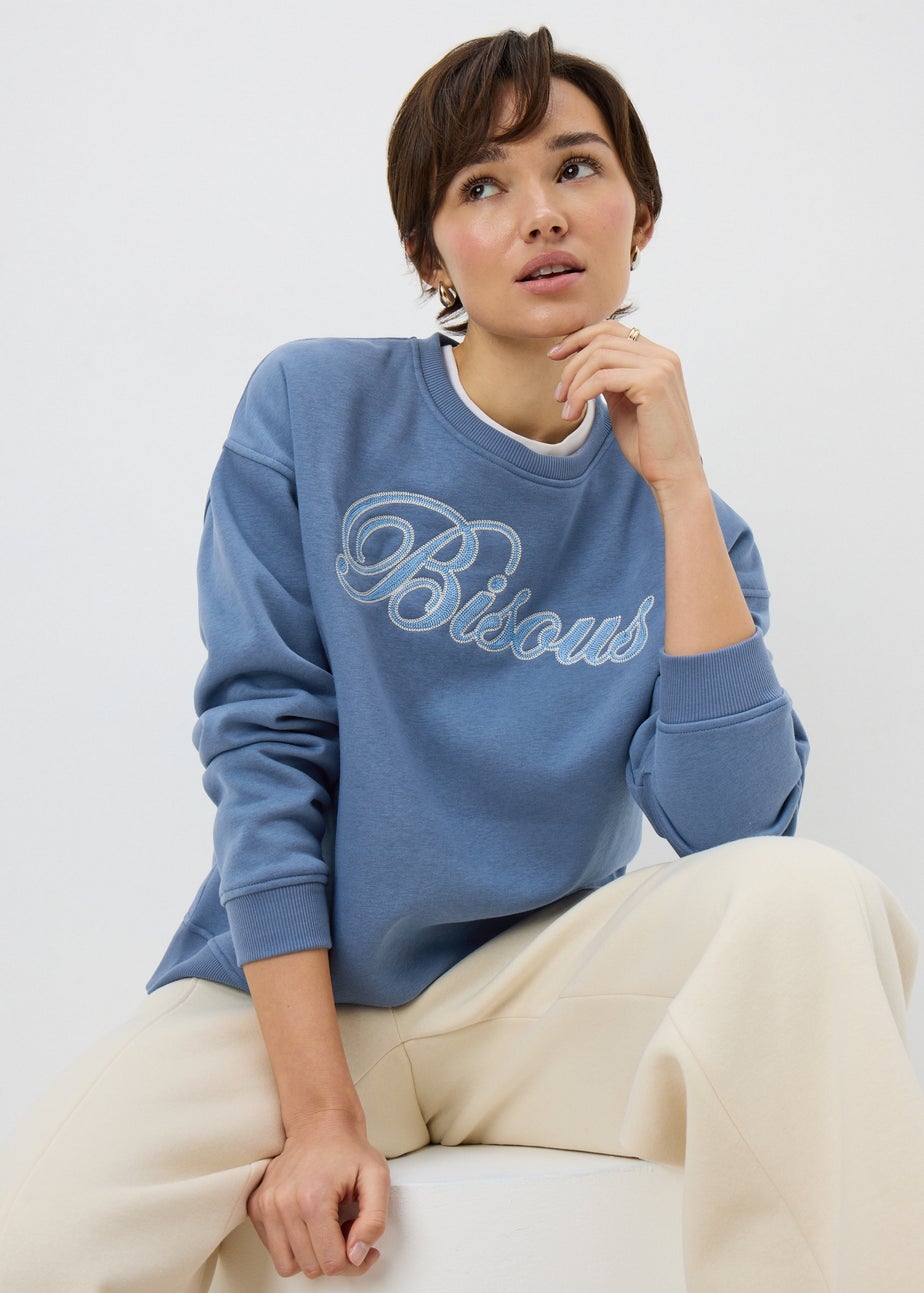 Blue Bisous Sweatshirt