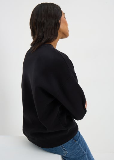 Black Beau Embellished Sweatshirt