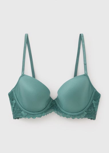 Green Lace Comfort T-Shirt Bra