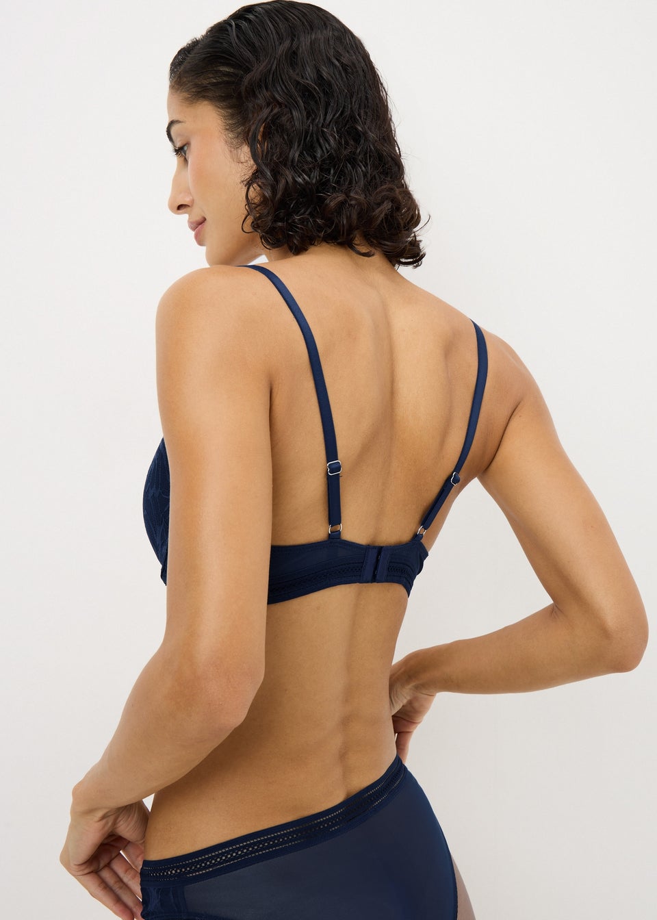 Blue Lace Co Ord Bra