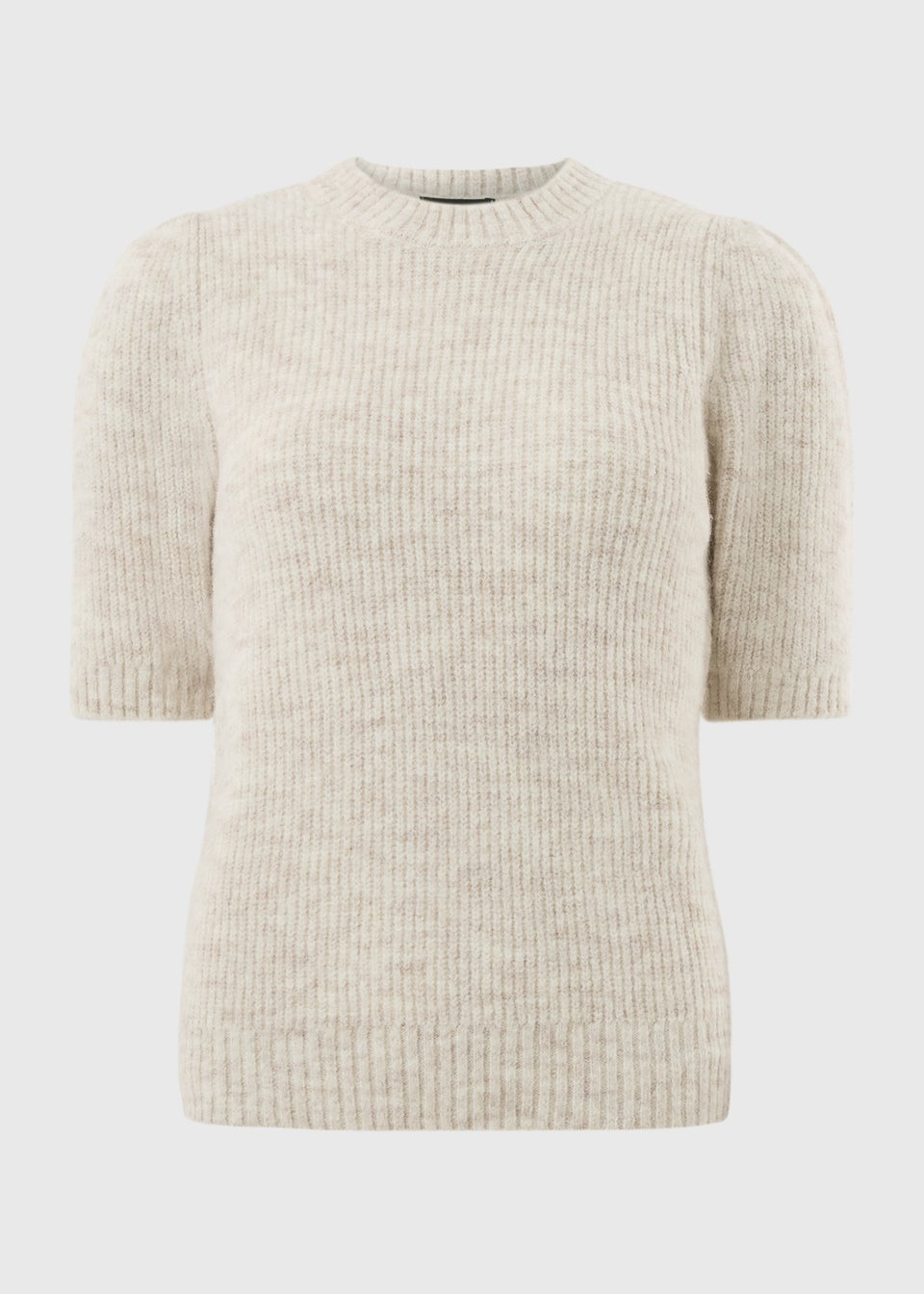 Et Vous Cream Short Fluffy Jumper