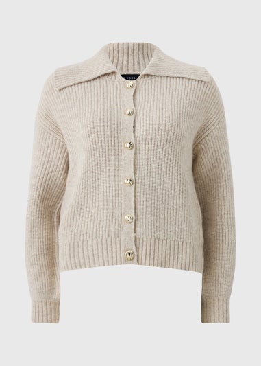 Et Vous Cream Collar Caridgan