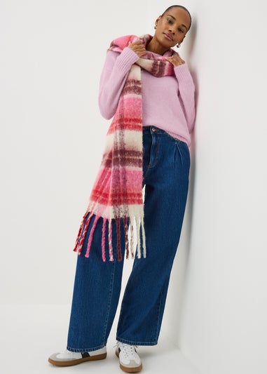 Pink Fluffy Lofty Crew Neck Jumper