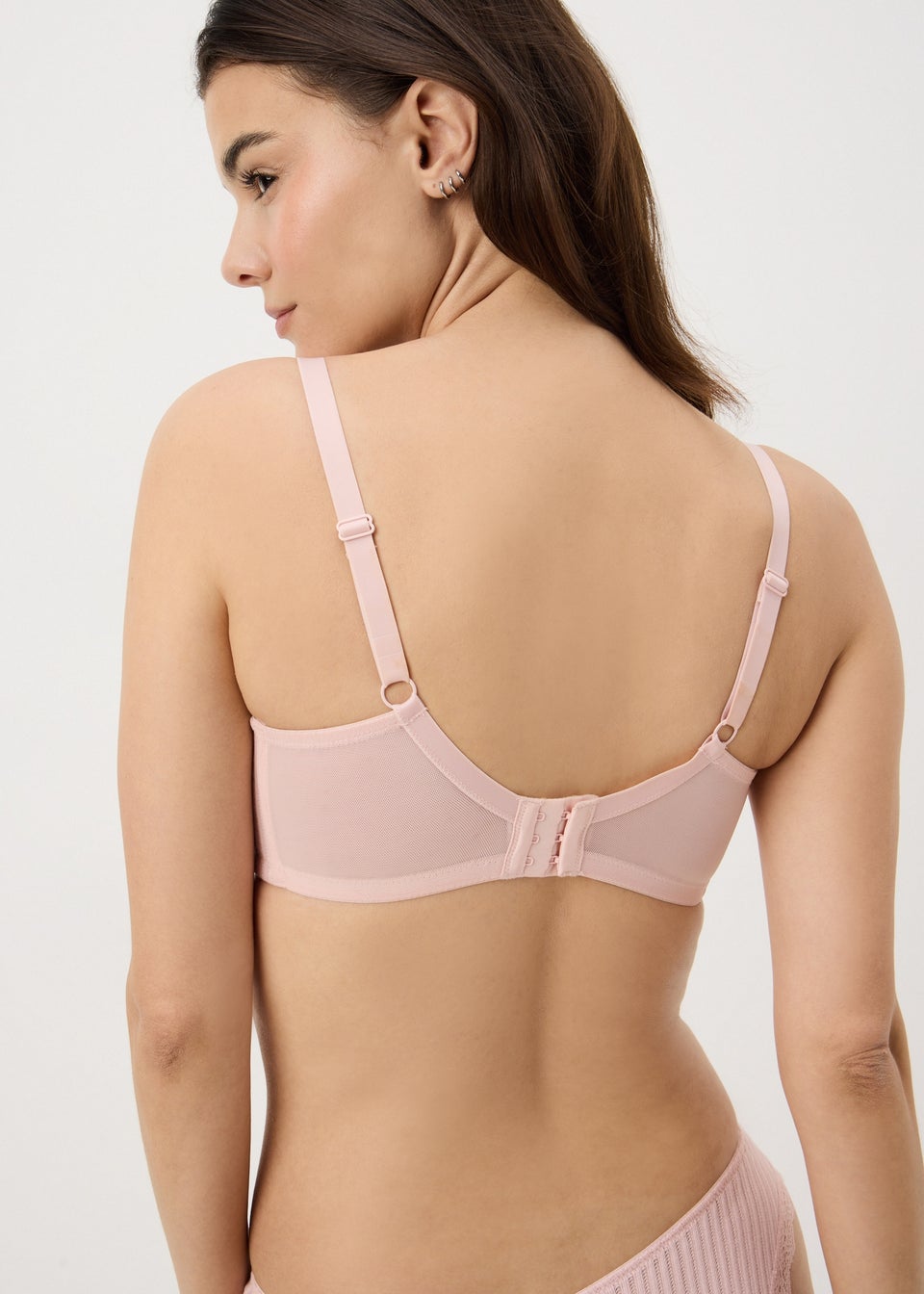 DD+ 2 Pack Pink & Cream Padded Bras