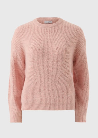 Light Pink Oversized Space Dye Jumper