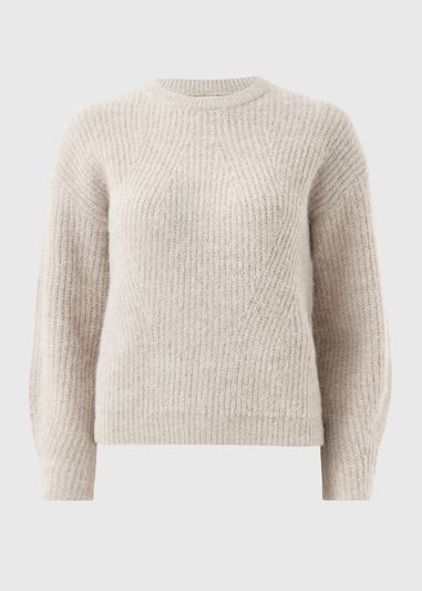 Oatmeal Oversized Space Dye Jumper