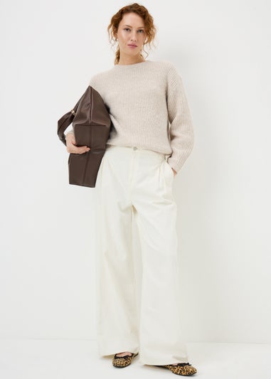 Oatmeal Oversized Space Dye Jumper