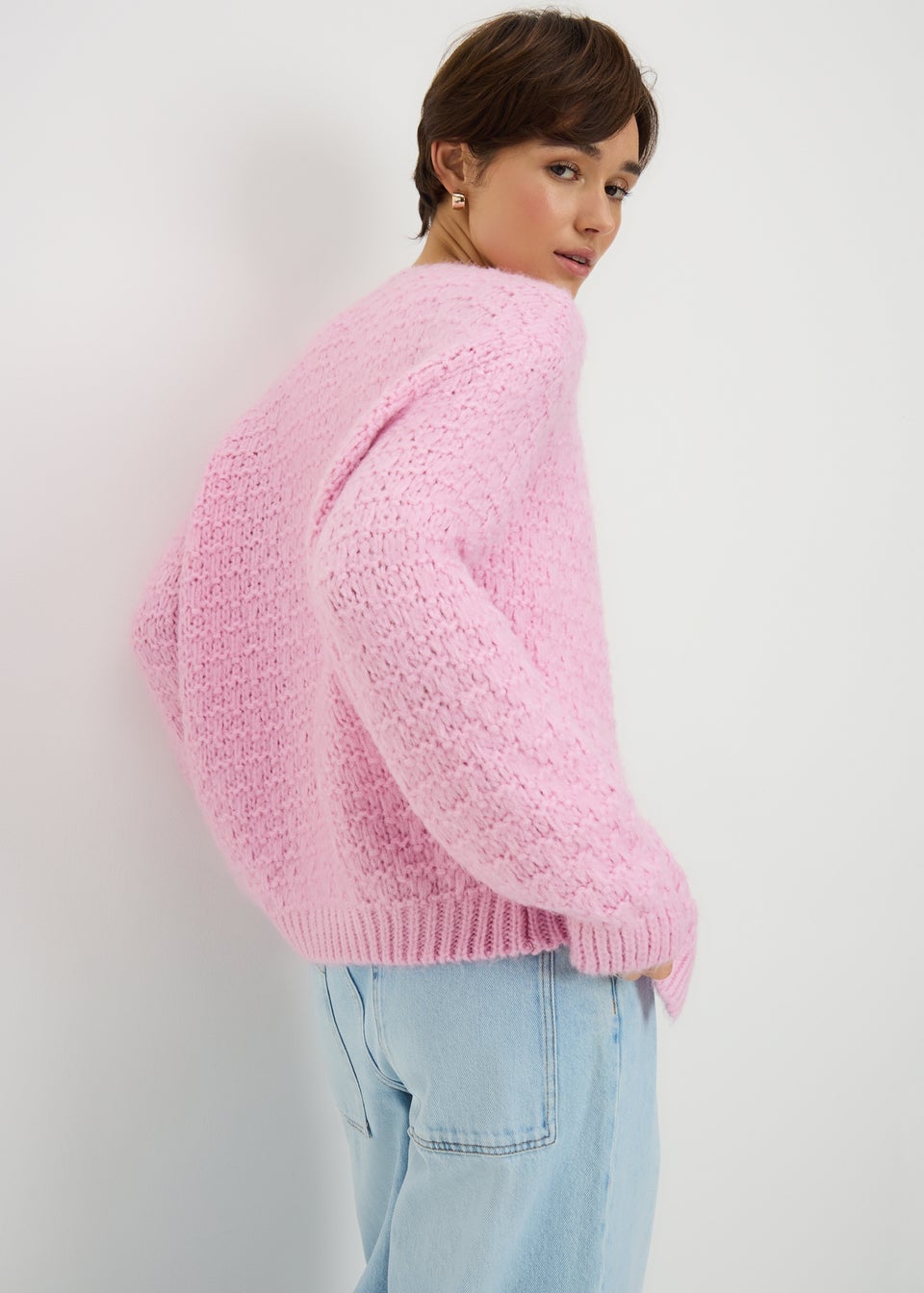 Pale Pink Lofty Cardigan