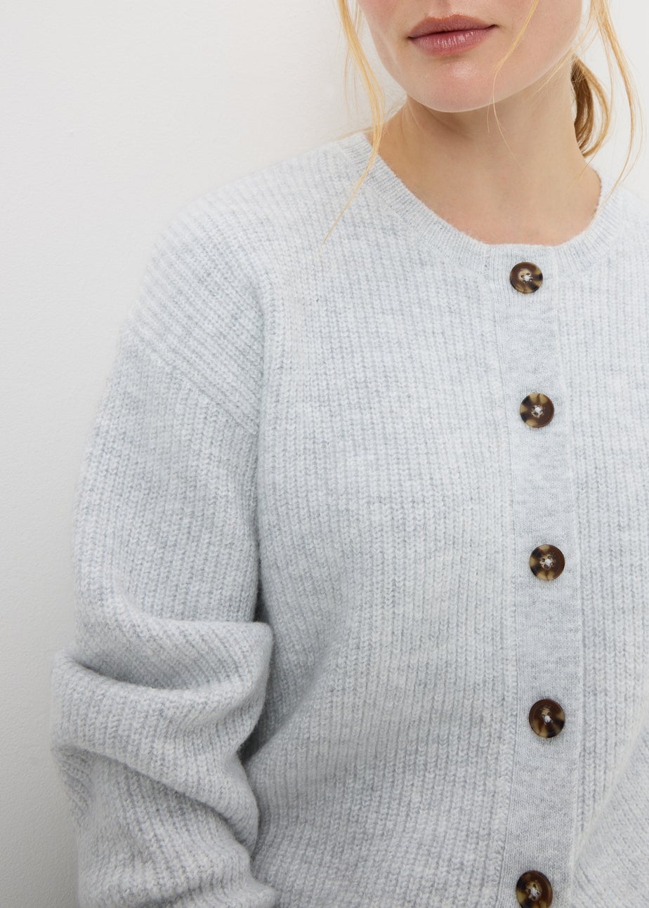 Grey Knitted Cardigan