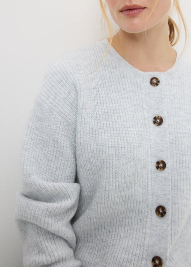 Grey Knitted Cardigan