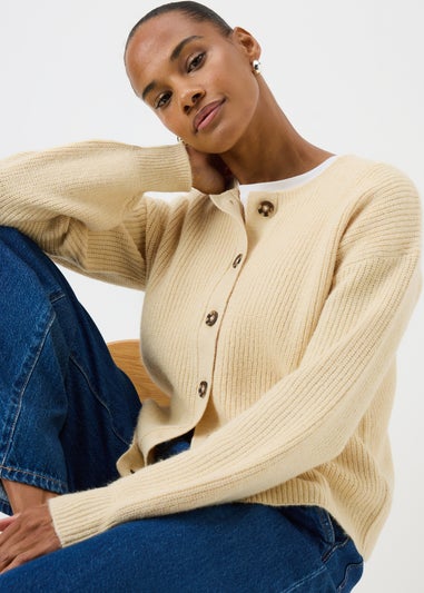 Buttermilk Yellow Knitted Cardigan