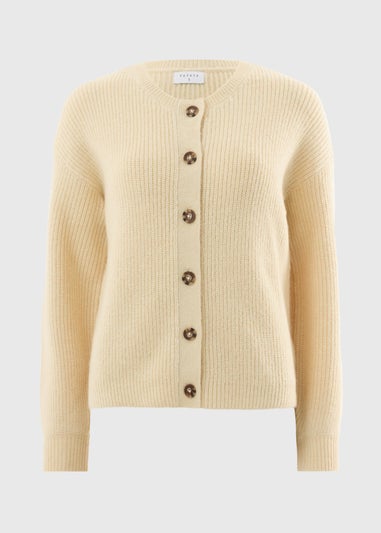 Buttermilk Yellow Knitted Cardigan