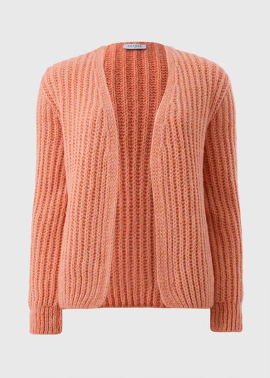 Orange Knitted Lofty Cardigan