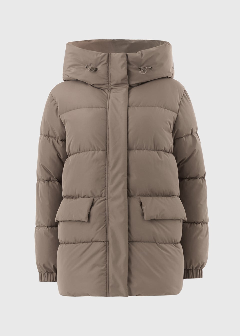 Beige Mid Padded Coat