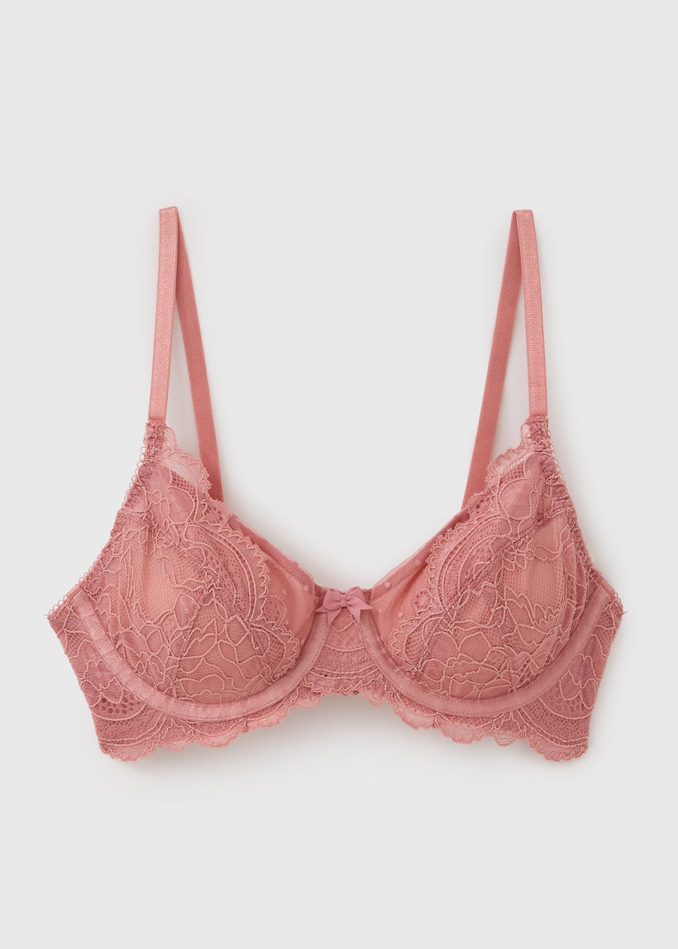 Pink Lace Detail Bralette