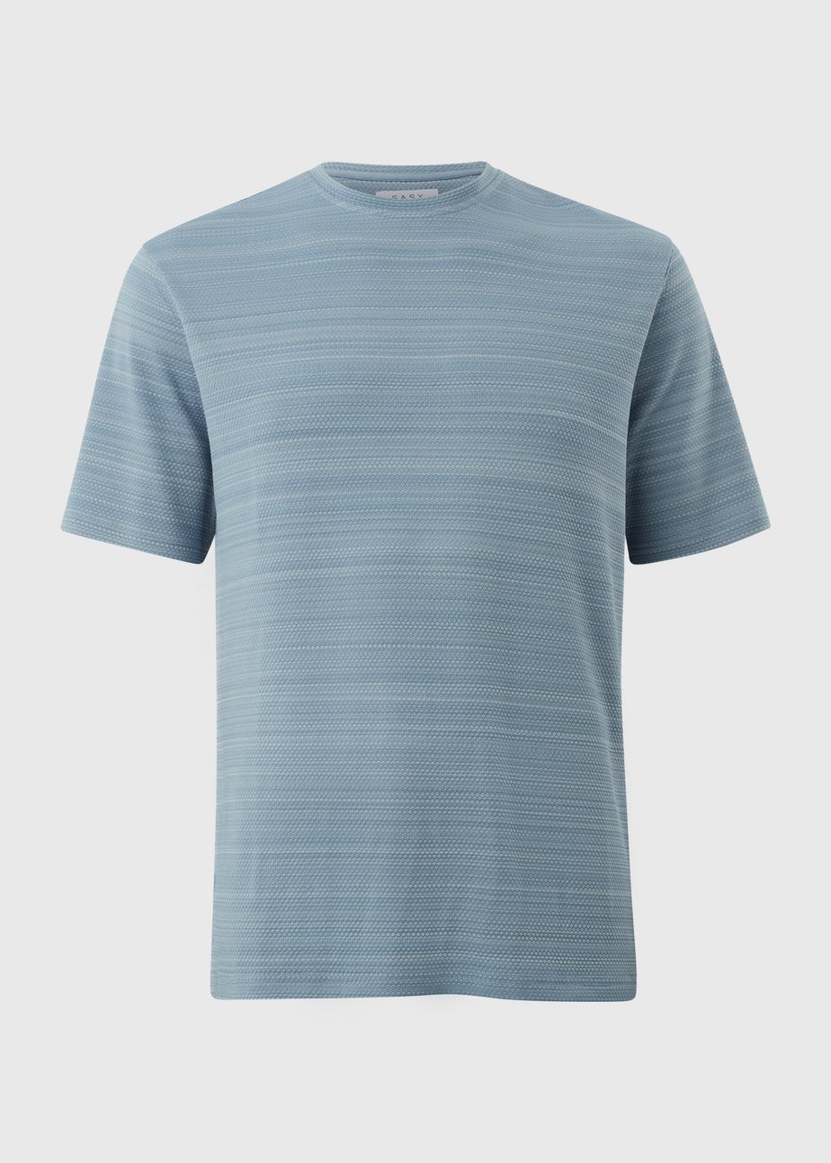 Light Blue Smart Textured T-Shirt