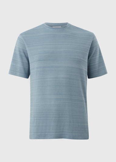 Light Blue Smart Textured T-Shirt