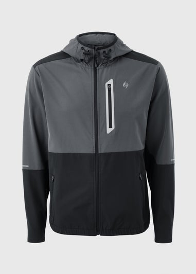 Souluxe Charcoal Woven Zip Co-Ord Jacket