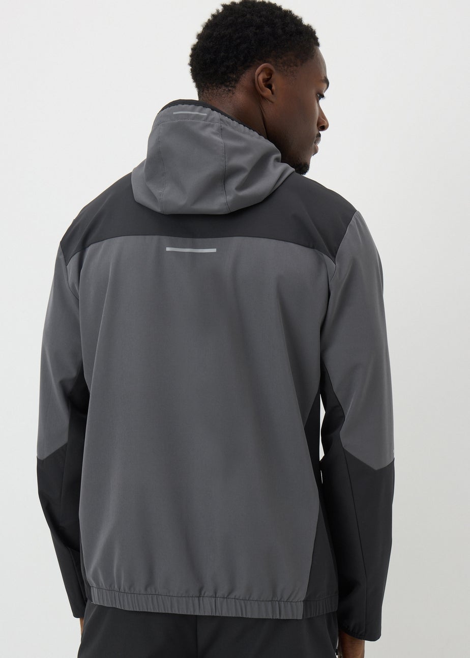 Souluxe Charcoal Woven Zip Co-Ord Jacket