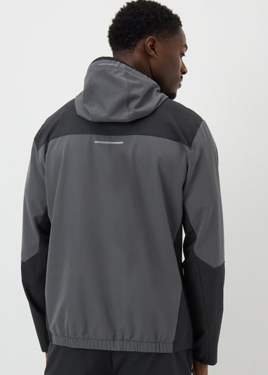 Souluxe Charcoal Woven Zip Co-Ord Jacket