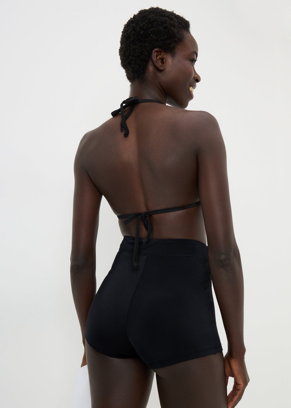 Black Shapewear Short Bikini Bottoms