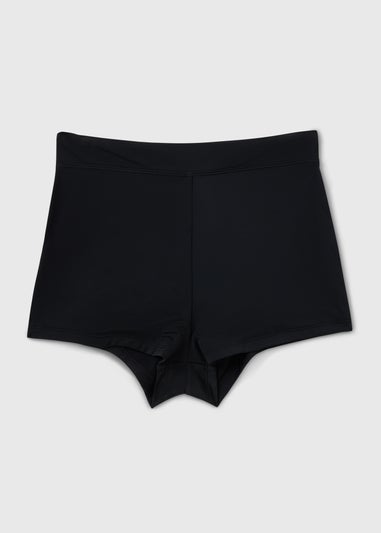 Black Shapewear Short Bikini Bottoms