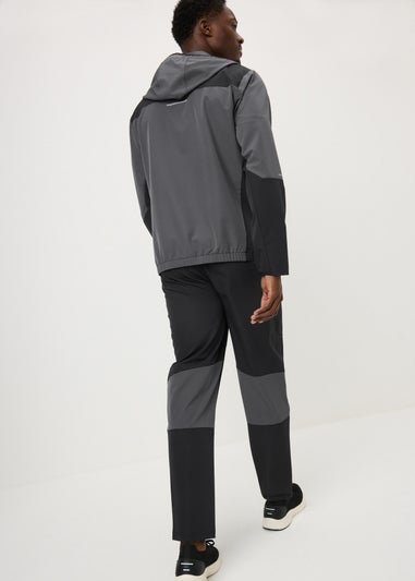 Souluxe Black Woven Co-Ord Joggers