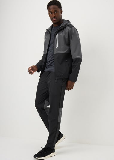 Souluxe Black Woven Co-Ord Joggers