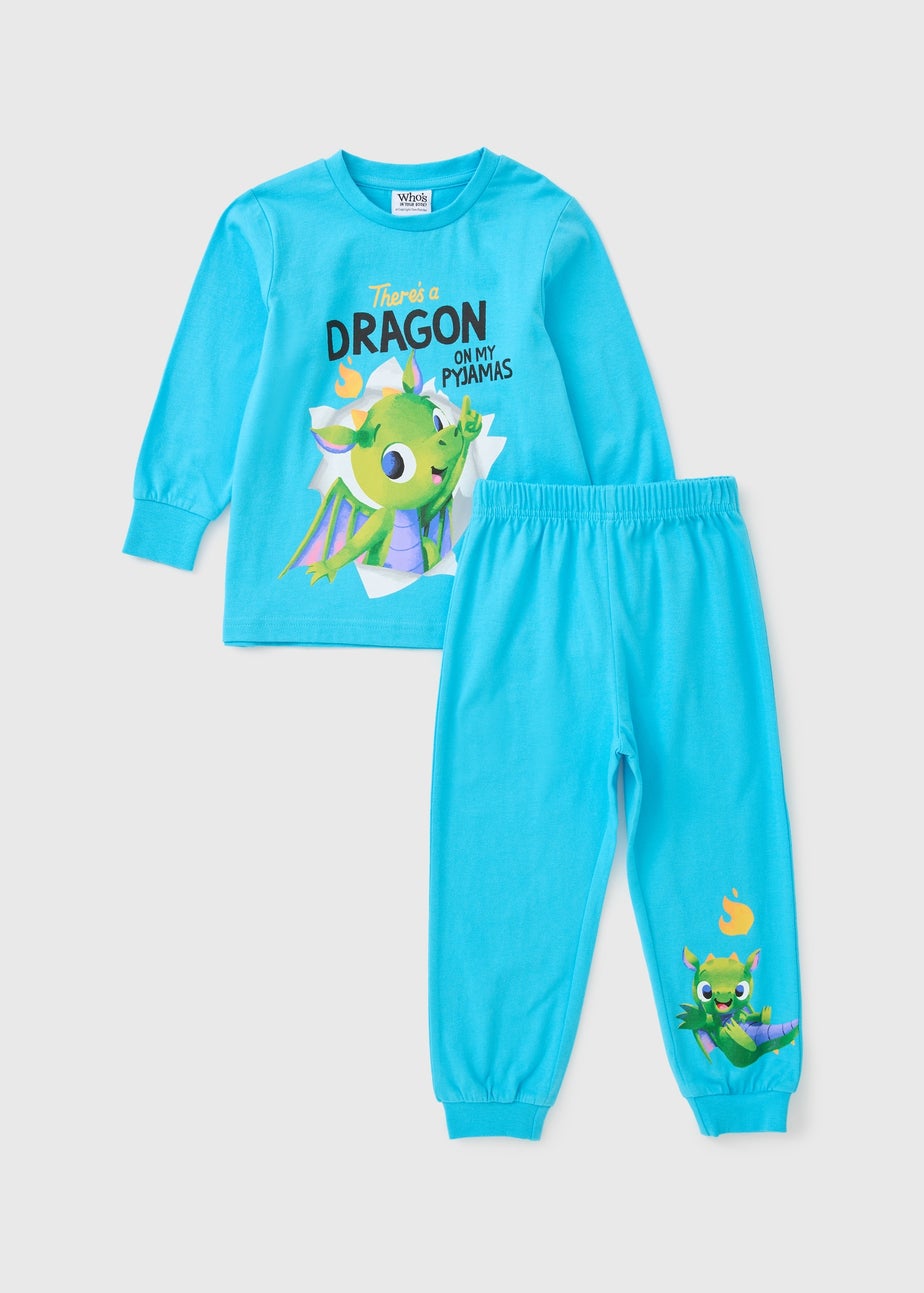 There's A Dragon In Your Book Boys Blue Pyjama Set (1-5yrs)